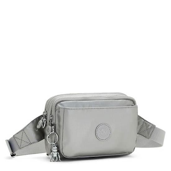 Plecaki Kipling Abanu Multi Metallic Convertible Crossbody Bag Srebrne | PL 1176KO